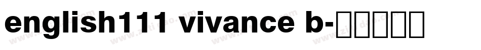 english111 vivance b字体转换
